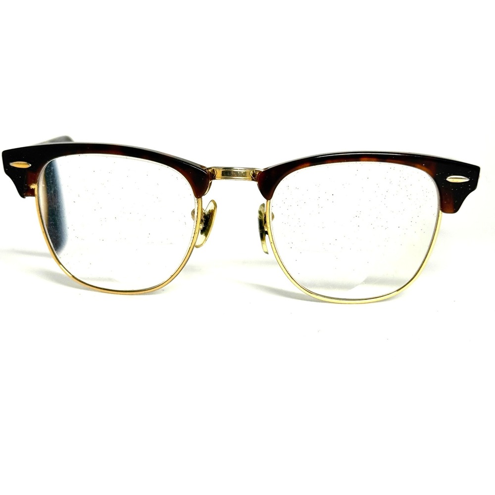 Ray-Ban RB 3016 Clubmaster W0366 Mock Tortoise Gold Sunglasses‎ 51-21 145 3N